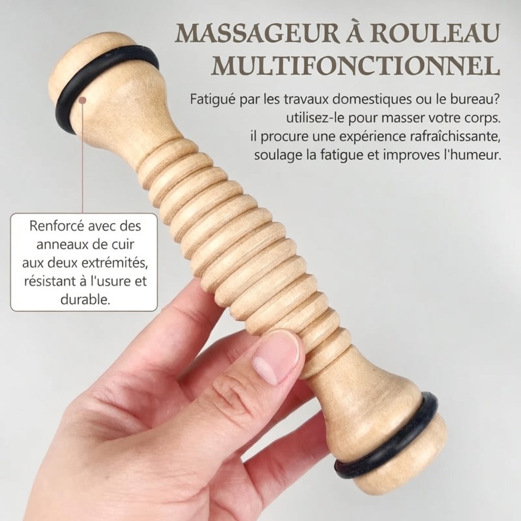 Foot Roller Zen en Bois Naturel
